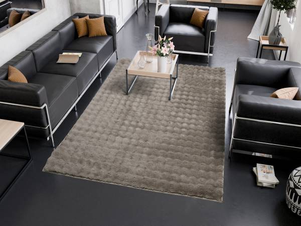 TUMULI Fellteppich Hochflor,Langflor,