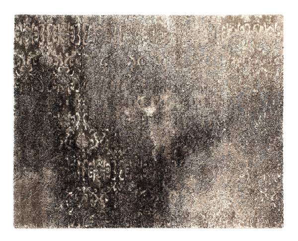 TUBA TREETOPS moderner Designer Teppich in braun-schwarz, Größe: 65x130 cm