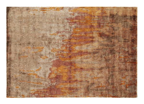 ROYAL GISELA handgeknüpfter echter original Nepal Designer Teppich Kurzflor dezenter Glanz