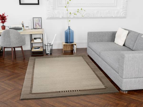 JOWEA NATUR EMOTION handgeknüpfter Nepal-Wollteppichläufer