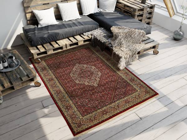 KAMARO BIDJAR echter klassischer handgeknüpfter Orient-Teppich