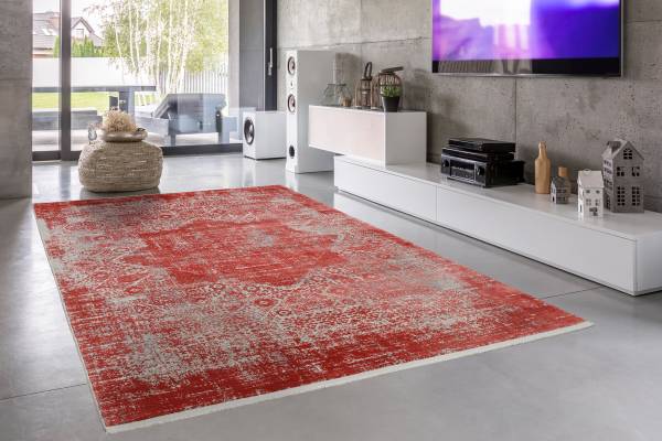 AUREL LINI Designer Teppich Kurzflor dezenter Glanz hochwertige Qualität