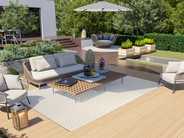 VIKING STAR Outdoorteppich Kurzflor