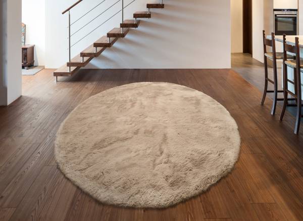 BUFFY SOFT weicher Hochflor-Teppich Rund