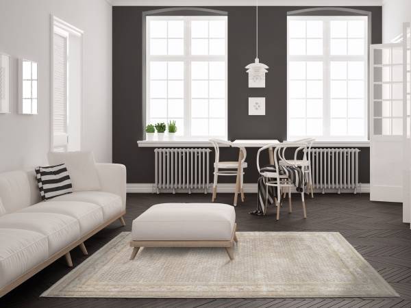 DYNAMI SIRA Designer Teppich Kurzflor dezenter Glanz hochwertige Qualität