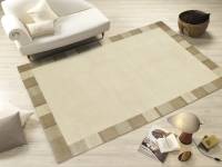 NEPAL NATUR KANDU BORDER handgeknüpfter Nepal-Wollteppich