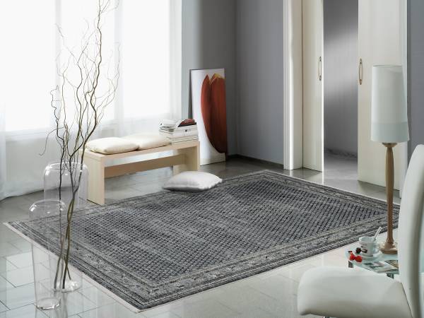 DYNAMI SIRA Designer Teppich Kurzflor dezenter Glanz hochwertige Qualität