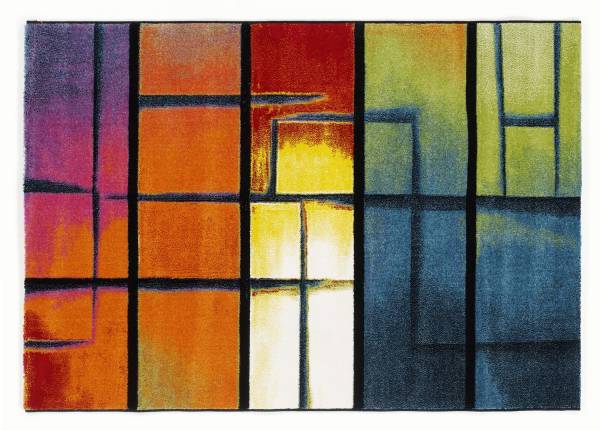 ARTWORK BLOCK moderner Designer Teppich bunt