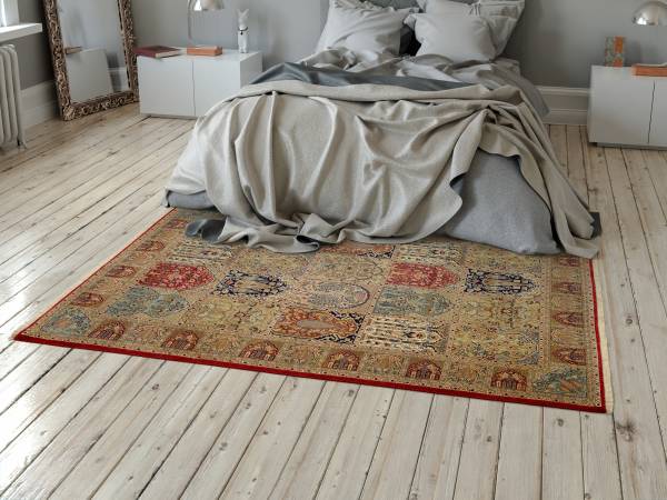 SONAM BAKHTYARI echter klassischer handgeknüpfter Orient-Felder-Teppich