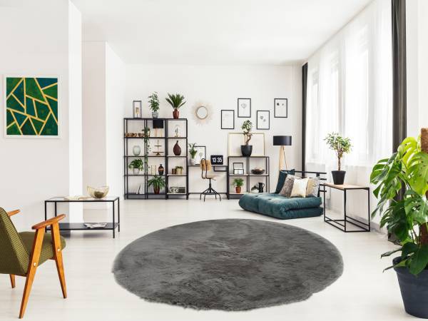 BUFFY SOFT weicher Hochflor-Teppich Rund