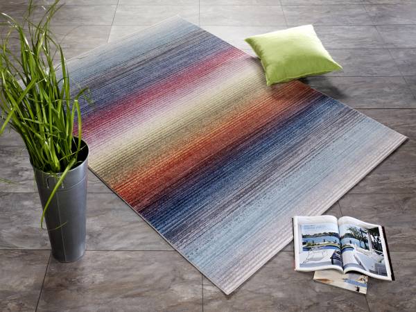 RAINBOW STRIPE moderner Design-Teppich