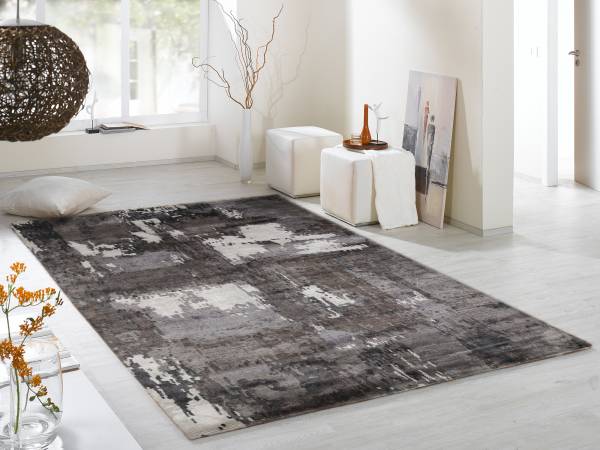 COASTAL CHENNAI handgeknüpfter echter original Nepal Designer Teppich Kurzflor dezenter Glanz