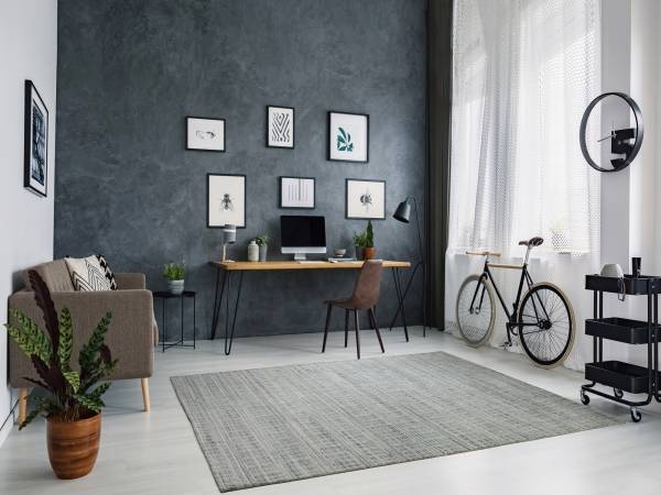 DELIMA GEWIS handgeknüpfter Wollteppich aus Indien