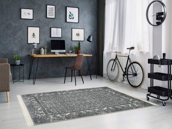 DYNAMI NORA Designer Teppich Kurzflor dezenter Glanz hochwertige Qualität