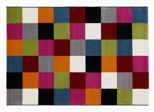 ARTWORK SQUARE moderner Designer Teppich bunt