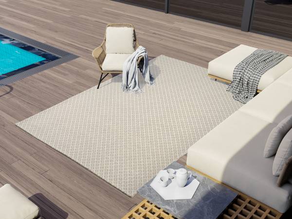 NORA Designer Teppich Naturfaser Kurzflor