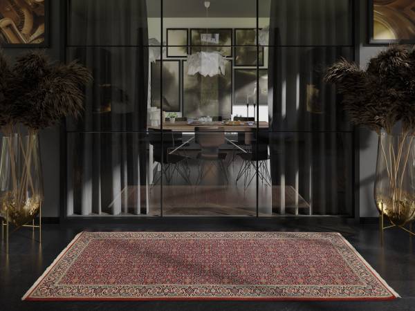 KAMARO HERATI echter klassischer handgeknüpfter Orient-Teppichläufer