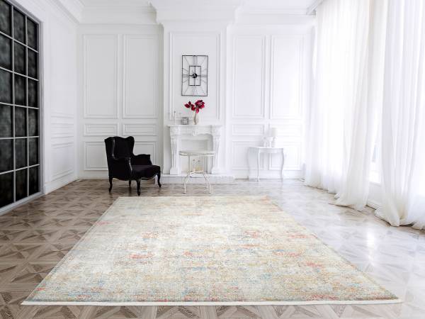 LUCID ZINA Designer Teppich Kurzflor dezenter Glanz hochwertige Qualität