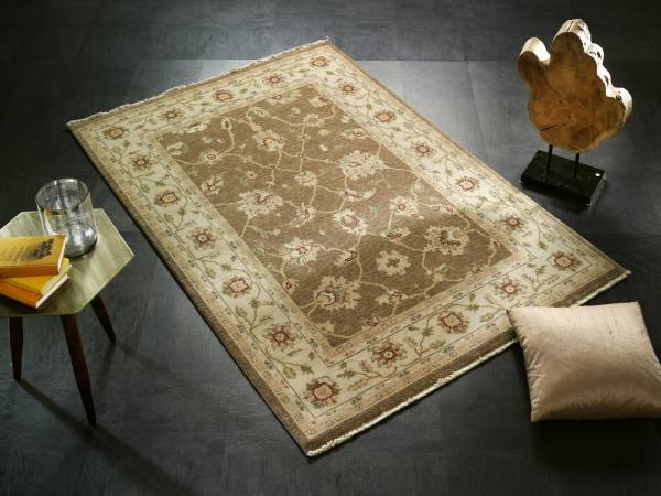 LARKANA FANCY klassischer Ziegler-Orientteppich aus Wolle