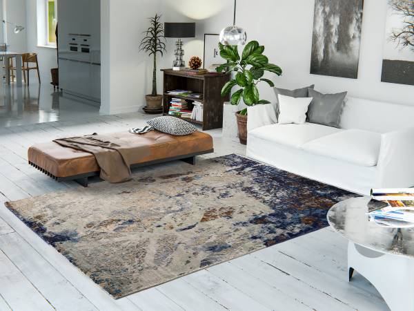 SIGNATURE AWARO echter original handgeknüpfter Designer-Teppich