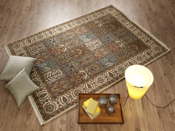 SARANG echter klassischer handgeknüpfter Orient-Felder-Teppich