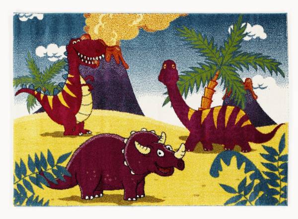 RUMTOBER DINO Kinder-Teppich bunt Öko-Tex