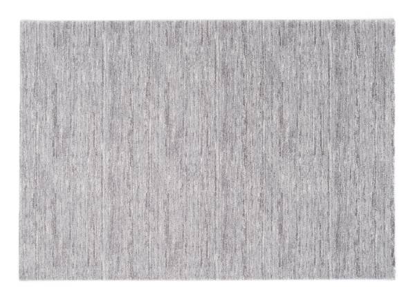 FLUFFY STREAKED moderner Designer Teppich in grau, Größe: 65x130 cm