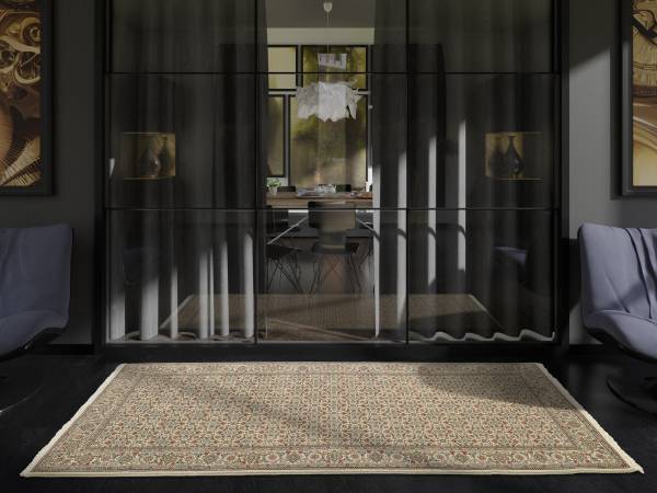 CAVARI HERATI echter klassischer handgeknüpfter Orient-Teppichläufer